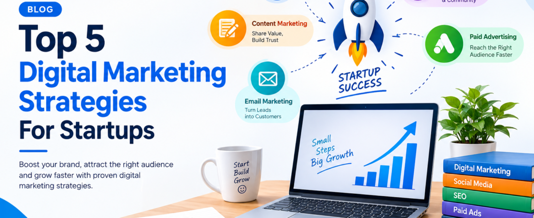 Top 5 Digital Marketing Strategies For Startups